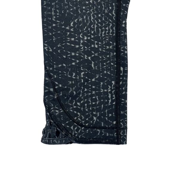 Lululemon Black Grey True Self Samba Snake Crop Leggings 6 - Picture 2 of 4